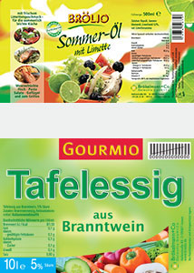 Brökelmann + Co – Oelmühle GmbH + Co - Etiketten
