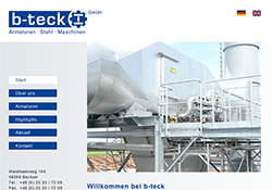 b-teck GmbH - Internetpräsenz
